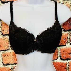 Body by Victoria Black Lace Bra 36B